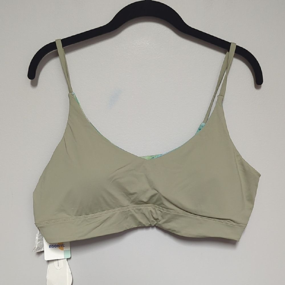 NWT Prana Women's Olive Reversible Swim Top